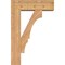 Ekena Millwork Balboa Block Smooth Bracket w/ Offset Brace, Western Red Cedar, 7 1/2"W x 24"D x 36"H BKT0806X24X36BOA05SWR - alternate 2